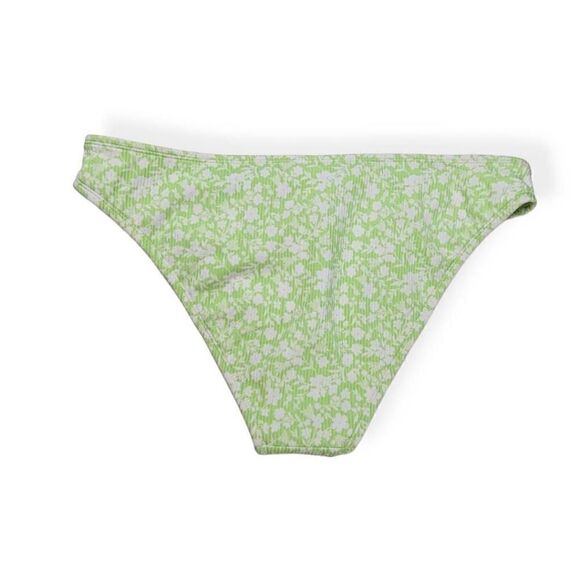 Xhilaration  Green Ribbed Bikini Bottom X-Small Jrs. NWOT - Picture 2 of 3